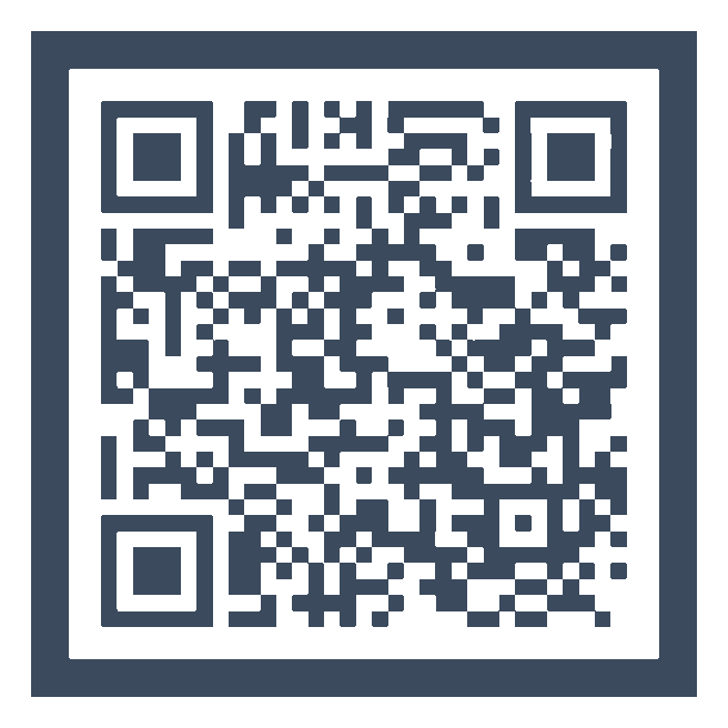 QR code com os canais de contato do escritório